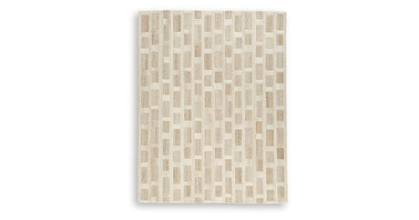 Lisgrove Tan/Brown/White Large Rug by Ashley at Eve Furniture