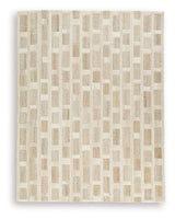 Lisgrove Tan/Brown/White Large Rug by ASHLEY FURNITURE at Eve Furniture