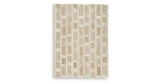 Lisgrove Tan/Brown/White Medium Rug by Ashley at Eve Furniture