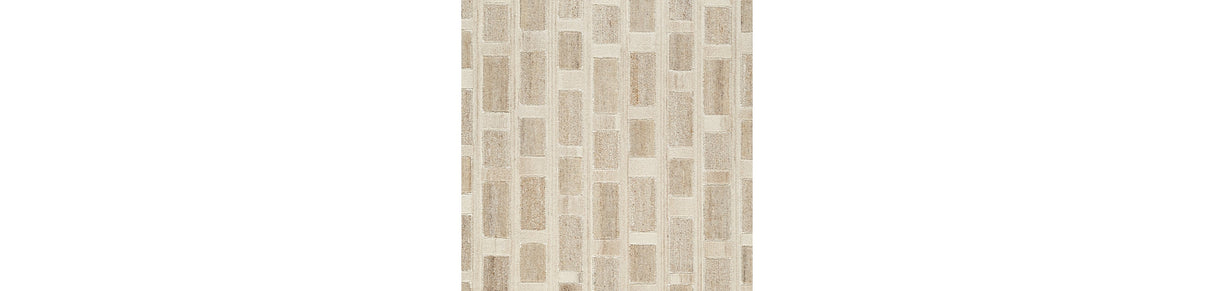 Lisgrove Tan/Brown/White Medium Rug by Ashley at Eve Furniture