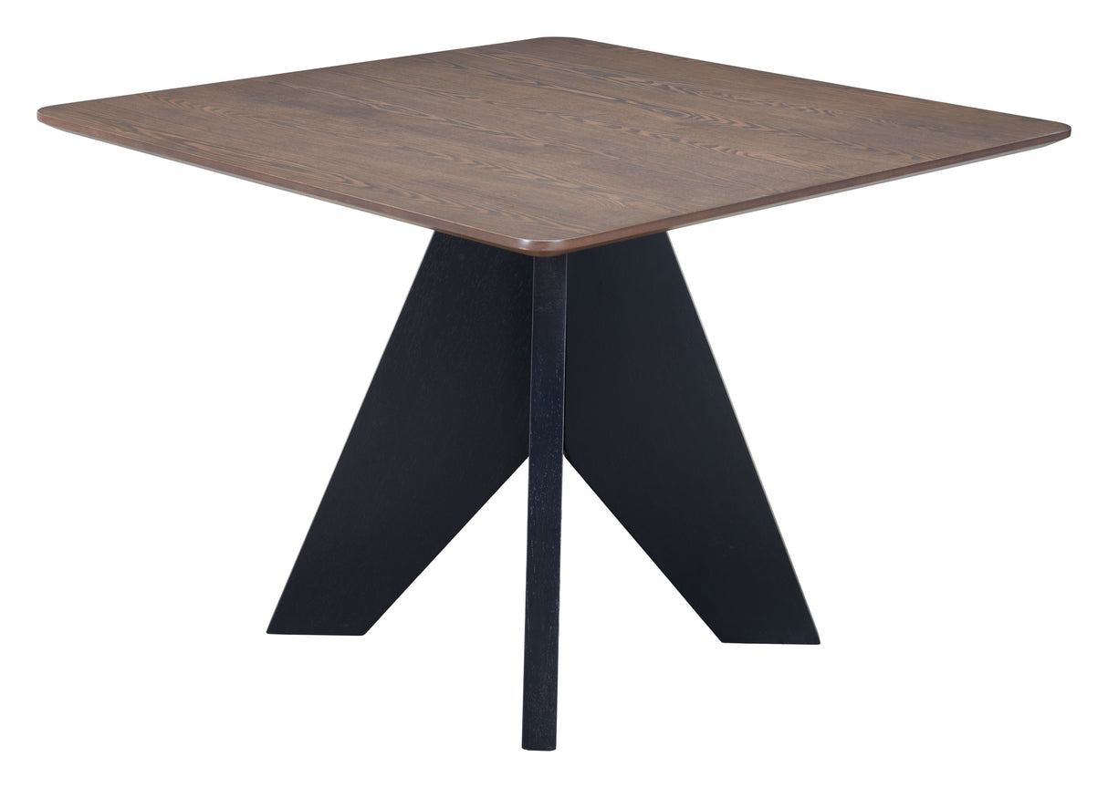 Lisse Espresso Square Dining Table by Zuomod at Eve Furniture
