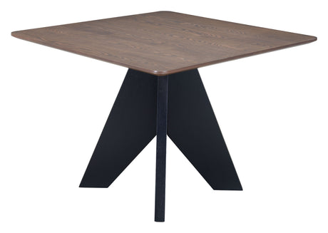 Lisse Espresso Square Dining Table by Zuomod at Eve Furniture