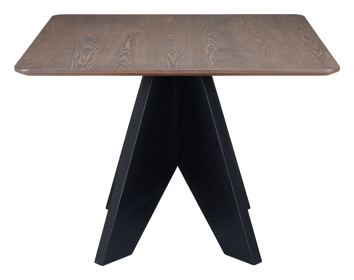 Lisse Espresso Square Dining Table by Zuomod at Eve Furniture