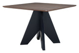 Lisse Espresso Square Dining Table by Zuomod at Eve Furniture