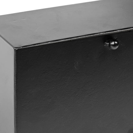 Lita Black Metal Rectangular Table Clock by Mercana at Eve Furniture