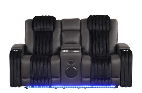 Lita Black Powe Reclining Living Room Set by New Era Innovations at Eve Furniture