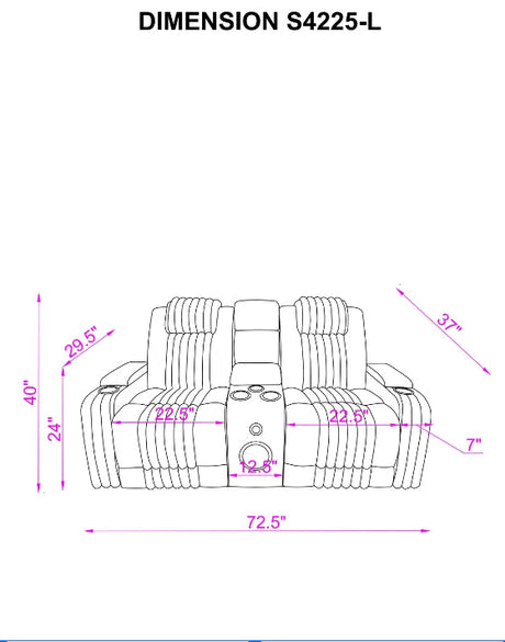 Lita Brown Reclining Living Room Set by New Era Innovations at Eve Furniture
