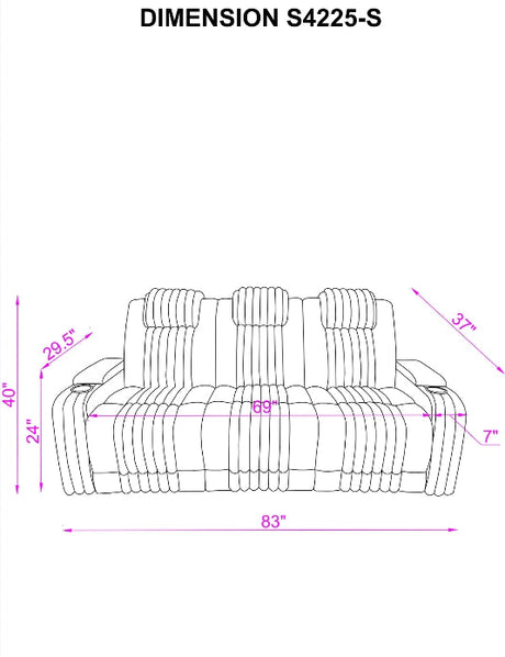 Lita Brown Reclining Living Room Set by New Era Innovations at Eve Furniture