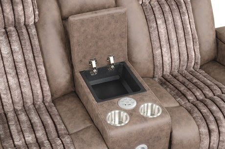 Lita Brown Reclining Living Room Set by New Era Innovations at Eve Furniture