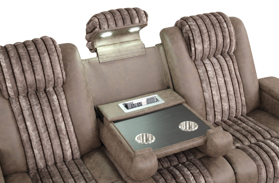 Lita Brown Reclining Living Room Set by New Era Innovations at Eve Furniture