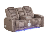 Lita Brown Reclining Living Room Set by New Era Innovations at Eve Furniture