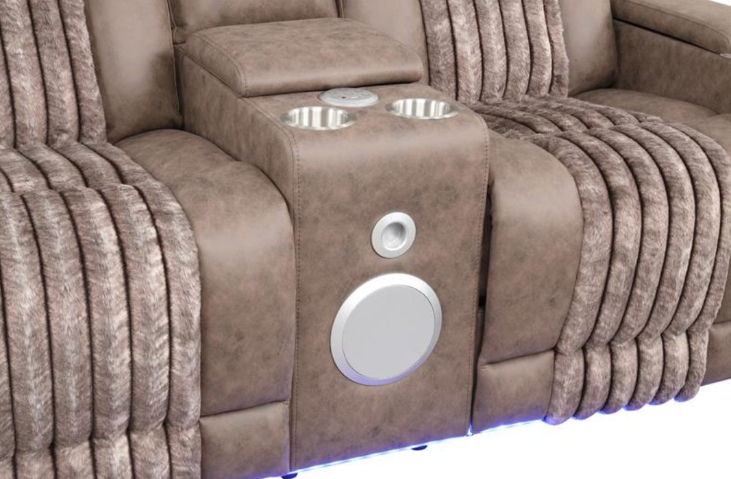 Lita Brown Reclining Living Room Set by New Era Innovations at Eve Furniture