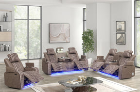 Lita Brown Reclining Living Room Set by New Era Innovations at Eve Furniture