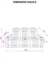 Lita Black Reclining Living Room Set by New Era Innovations at Eve Furniture
