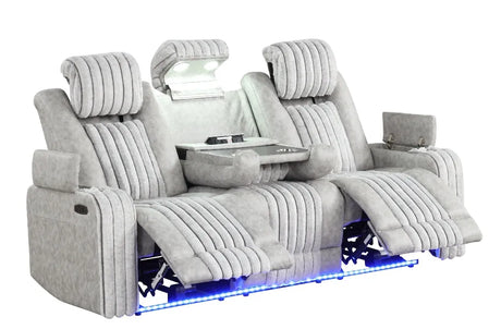Lita Grey Reclining Living Room Set by New Era Innovations at Eve Furniture
