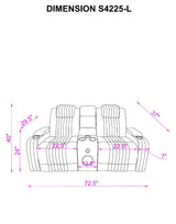 Lita Black Reclining Living Room Set by New Era Innovations at Eve Furniture