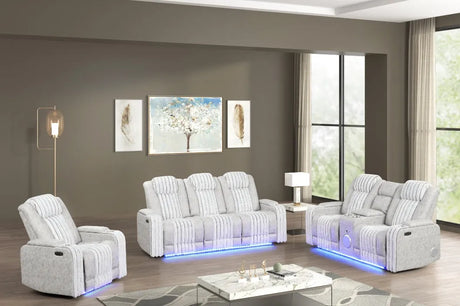 Lita Grey Reclining Living Room Set by New Era Innovations at Eve Furniture