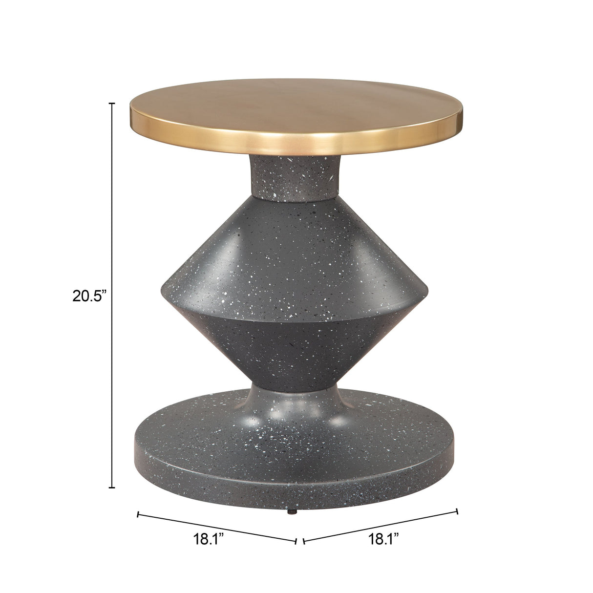 Litar Multicolor Side Table by Zuomod at Eve Furniture