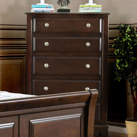 Litchville Brown Cherry Chest by Furniture of America at Eve Furniture
