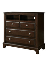 Litchville Brown Cherry Media Chest by Furniture of America at Eve Furniture