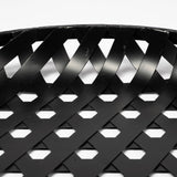 Lito (Set of 2) Black Woven Metal Round Serving Trays by Mercana at Eve Furniture
