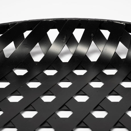 Lito (Set of 2) Black Woven Metal Round Serving Trays by Mercana at Eve Furniture