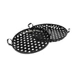Lito (Set of 2) Black Woven Metal Round Serving Trays by Mercana at Eve Furniture