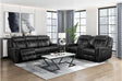Littleton Black Double Reclining Living Room Set by Homelegance at Eve Furniture