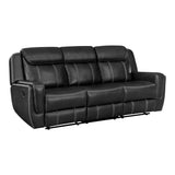 Littleton Black Double Reclining Living Room Set by Homelegance at Eve Furniture