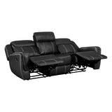 Littleton Black Double Reclining Living Room Set by Homelegance at Eve Furniture