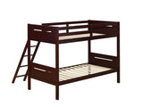 Littleton Espresso Twin/Twin Bunk Bed by Coaster at Eve Furniture