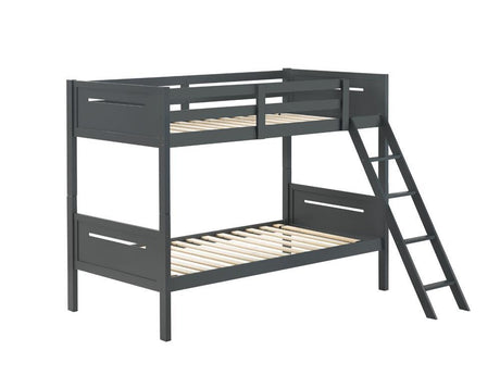 Littleton Gray Twin/Twin Bunk Bed by Coaster at Eve Furniture