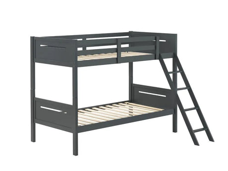 Littleton Gray Twin/Twin Bunk Bed by Coaster at Eve Furniture