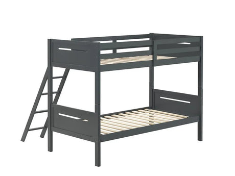 Littleton Gray Twin/Twin Bunk Bed by Coaster at Eve Furniture