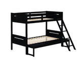 Littleton Black Twin/Full Bunk Bed