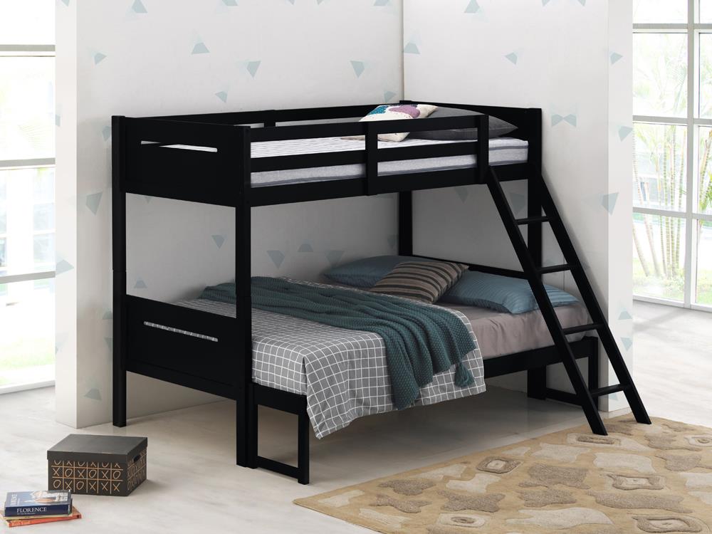 Littleton Black Twin/Full Bunk Bed