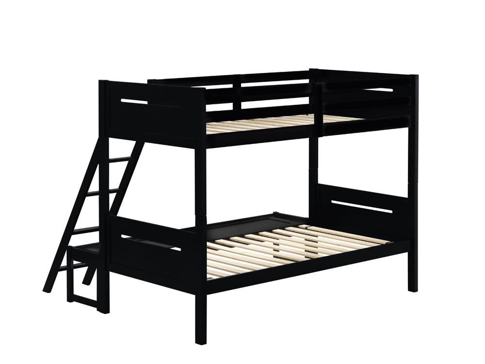 Littleton Black Twin/Full Bunk Bed