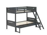 Littleton Gray Twin/Full Bunk Bed