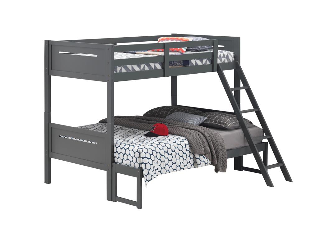 Littleton Gray Twin/Full Bunk Bed