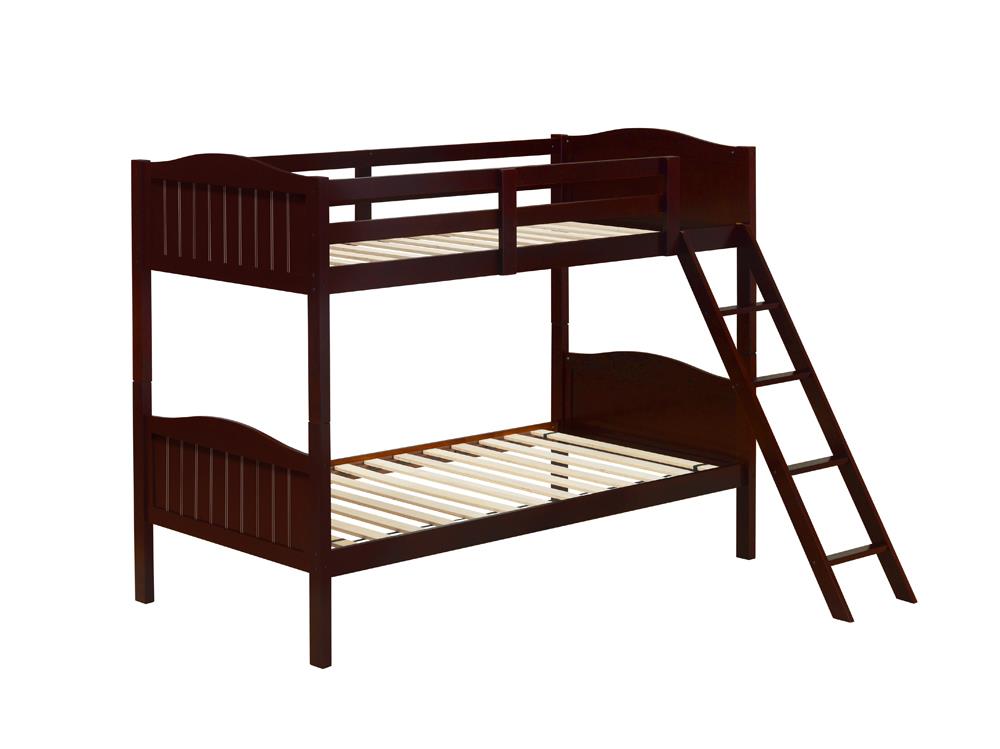 Littleton Espresso Twin/Twin Bunk Bed with Ladder