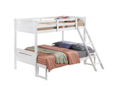 Littleton White Twin/Full Bunk Bed by Coaster at Eve Furniture