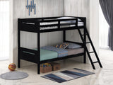 Littleton Black Twin/Twin Bunk Bed by Coaster at Eve Furniture