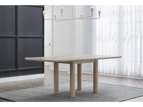 Liv Ash Wood Rectangular Dining Table in White Sand by Modus Furniture at Eve Furniture