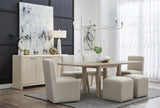 Liv Brun Fully Upholstered Dining Ottoman by Modus Furniture at Eve Furniture