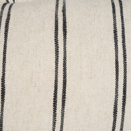 Liv 13x21 Cream w/ Black Stripes Decorative Pillow Cover by Mercana at Eve Furniture