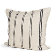 Liv 22x22 Cream w/ Black Stripes Decorative Pillow Cover by Mercana at Eve Furniture