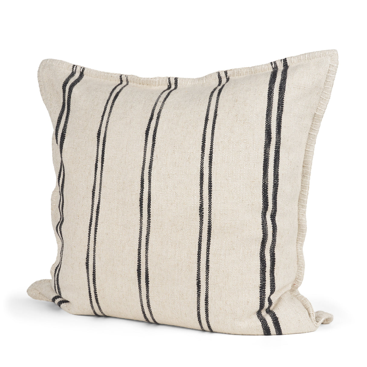 Liv 22x22 Cream w/ Black Stripes Decorative Pillow Cover by Mercana at Eve Furniture