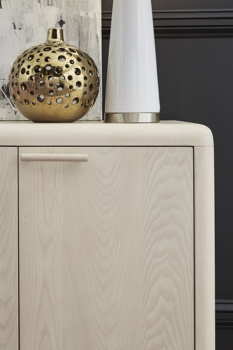 Liv Four Door Ash Wood Sideboard in White Sand by Modus Furniture at Eve Furniture
