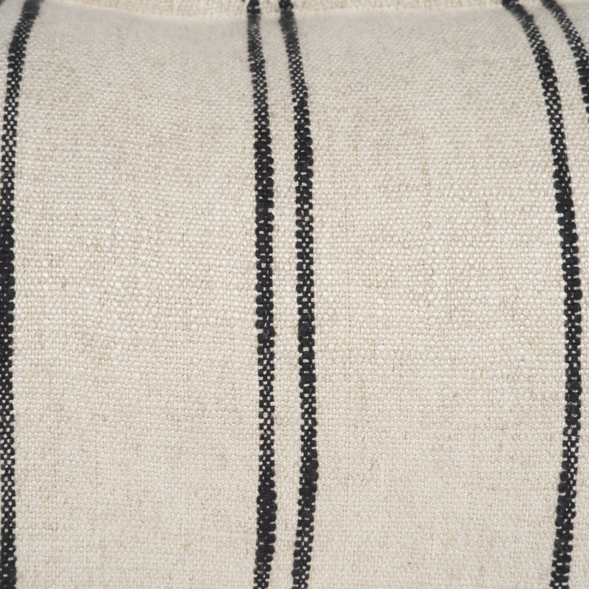 Liv 14x26 Lumbar Cream w/ Black Stripes Decorative Pillow Cover by Mercana at Eve Furniture