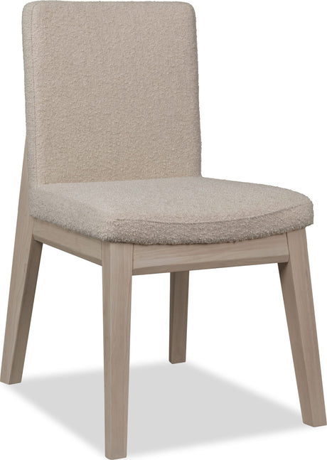 Liv White Sand/Brun Solid Wood Dining Chair (Set of 2) by Modus Furniture at Eve Furniture